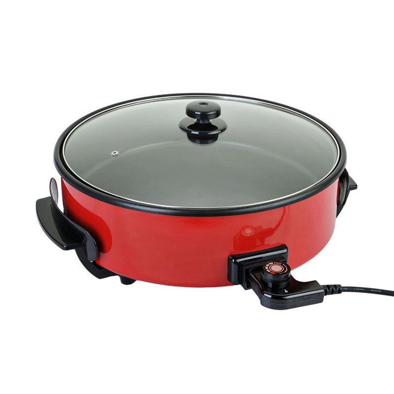 Electric Pan Pizza 36cm, 40cm electric Pan heated Super fast Super Pizza Pan,  electric paella Pan 1500W Max. 240 ° C adjustable temperature adjustable,  non-stick - AliExpress