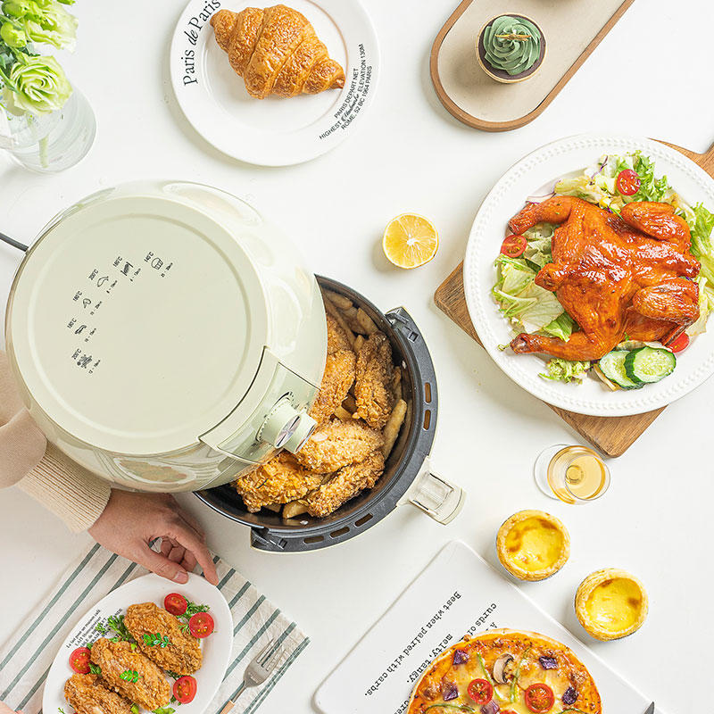 360-Degree circulating hot air, evenly heating the latest 3L, 4L large capacity mechanical manual air cooker
