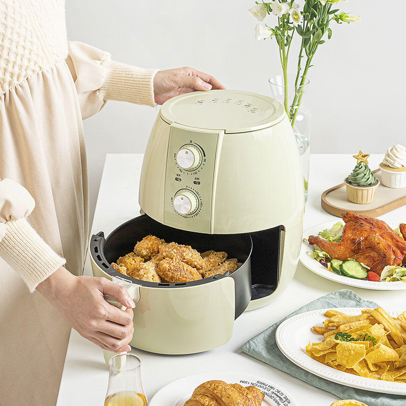 360-Degree circulating hot air, evenly heating the latest 3L, 4L large capacity mechanical manual air cooker